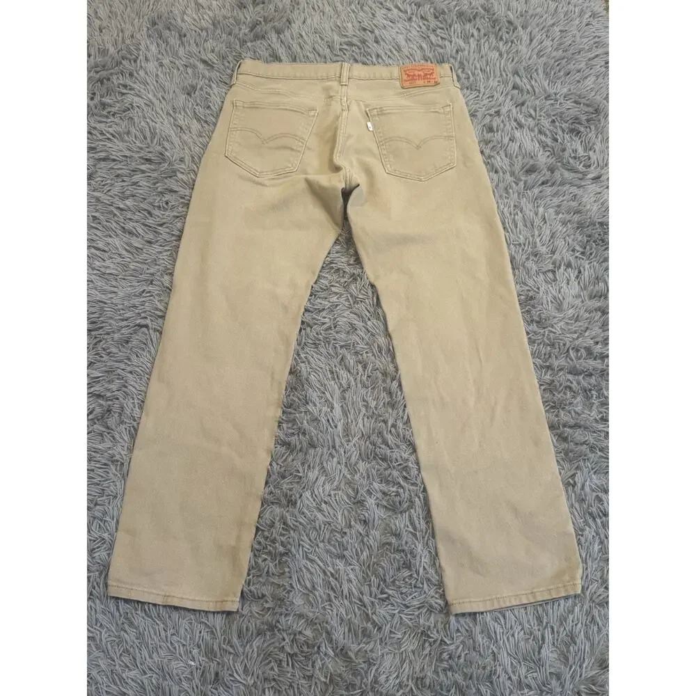 Levi's Jeans Men 34X32 Tan 541 Straight leg Cotton Mid Rise Preppy Casual